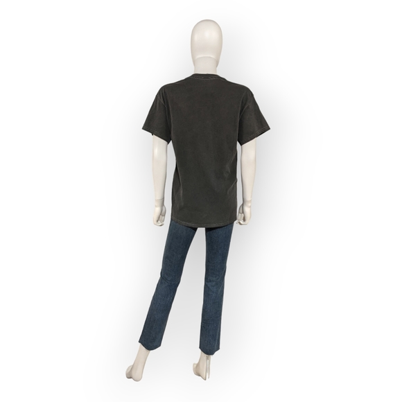 The Vinyl Icons Bowie Ziggy Stardust Cotton Graphic T-Shirt in Washed Black, S - Picture 4 of 11